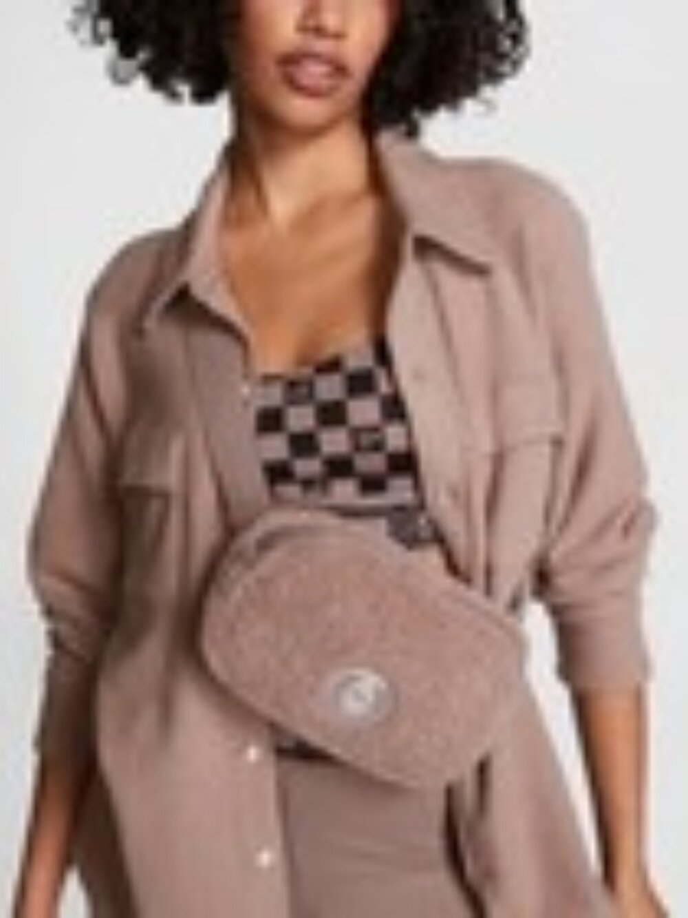NWT PINK Victoria’s Secret Sherpa Fanny Pack/Belt Bag